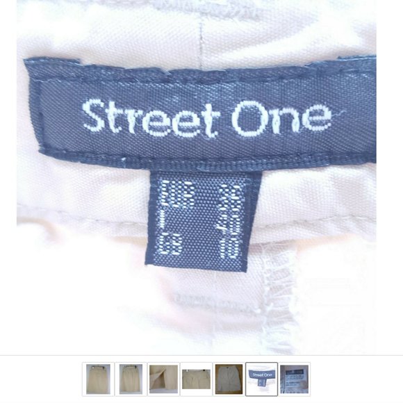 Pencil Skirt Khaki cotton blend Outdoor Women sz GB 10 by Street One - Picture 6 of 8